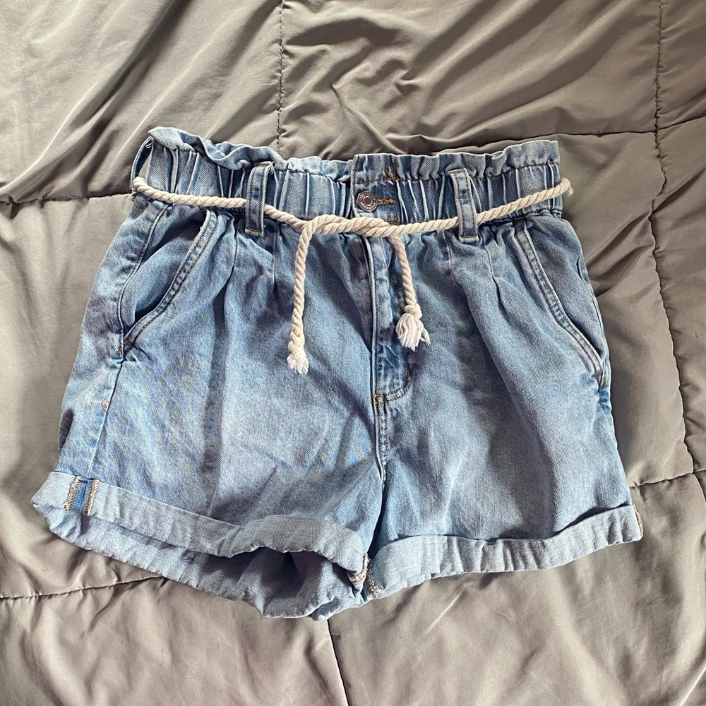 aeropostale mom shorts with rope belt